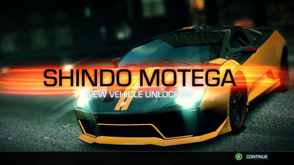 Shindo Motega car, Ridge Racer Unbound