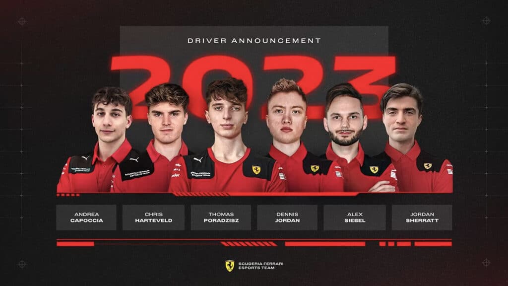 Scuderia Ferrari Esports Team announces nine-driver lineup for 2023