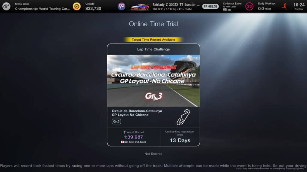 Gran Turismo 7's Lap Time Challenge, 2nd-16th March: Gr.3 chicanery