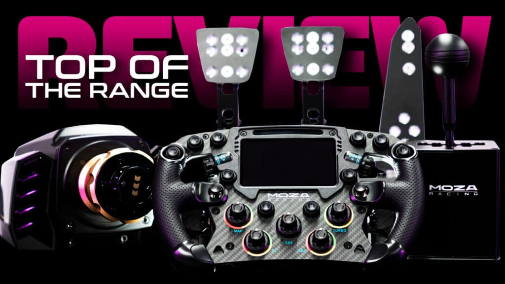 MOZA R21, MOZA CRP Pedals, MOZA FS1 Steering Wheel, MOZA HGP Shifter