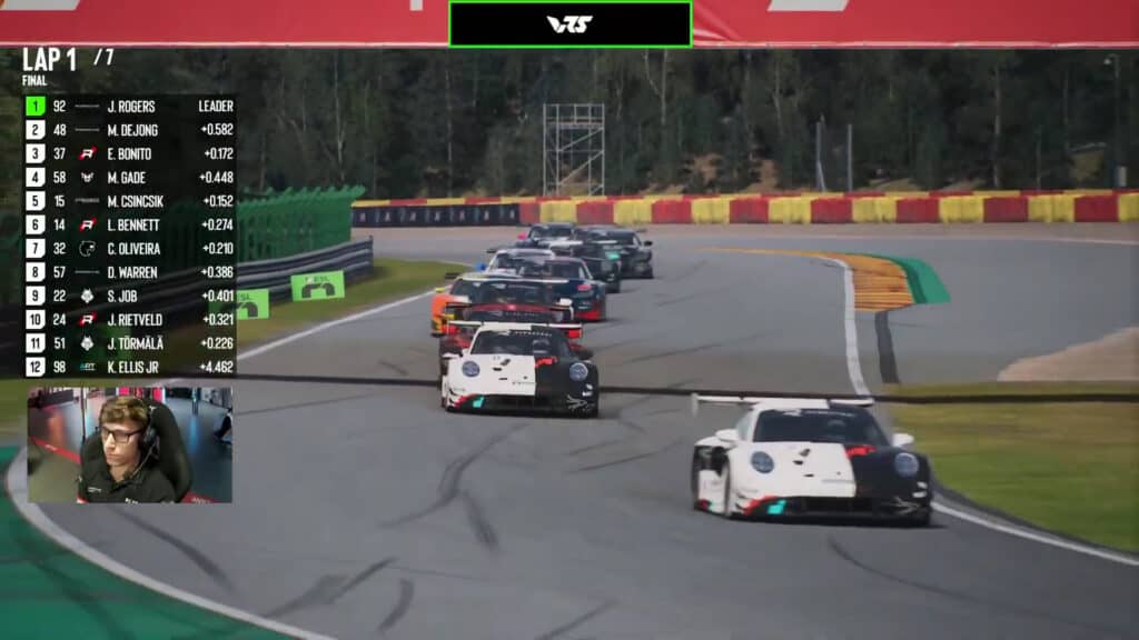 ESL R1, Rennsport, Spa-Francorchamps