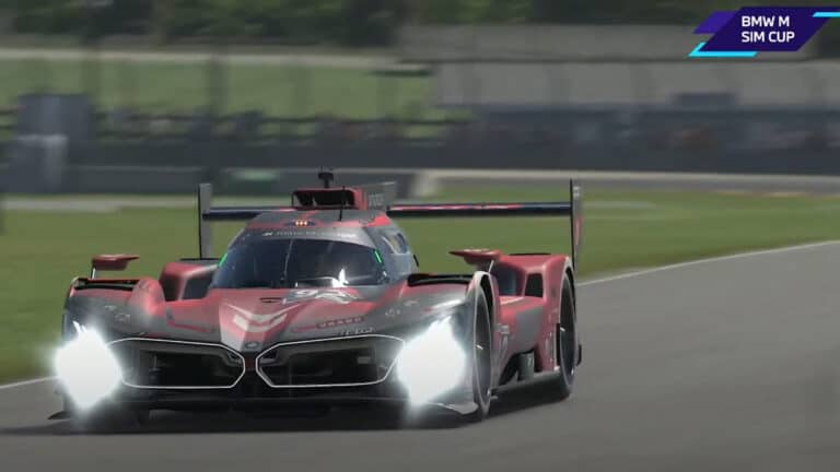 BMW M SIM Cup - Urano lockout Road America GTP podium