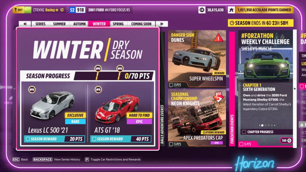 Forza Horizon 5 Week 19 Season 3 Festival Playlist