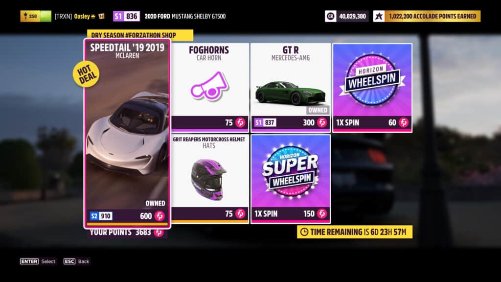 Forza Horizon 5 Series 19 Week 4 Forzathon Shop