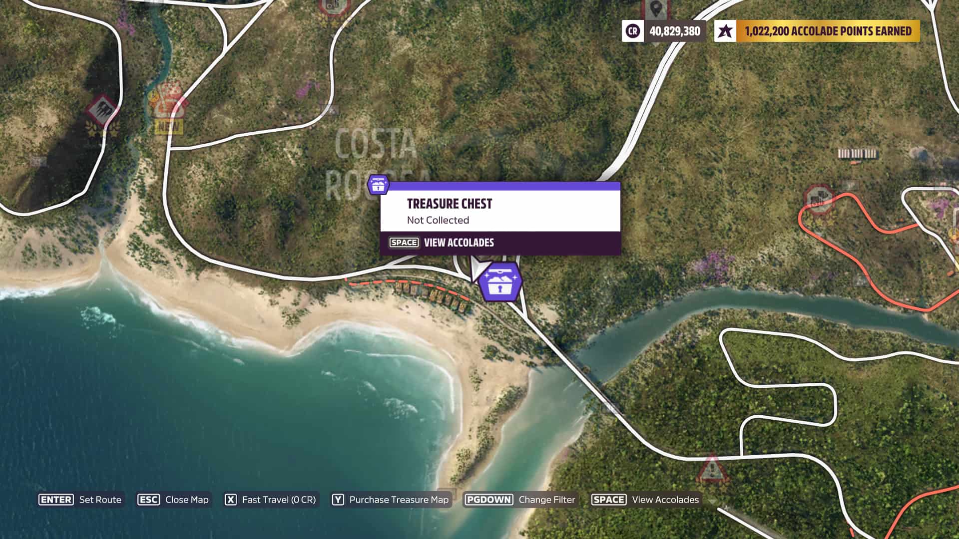 Forza Horizon 5 Charmed, I'm Sure Treasure Chest Location Map