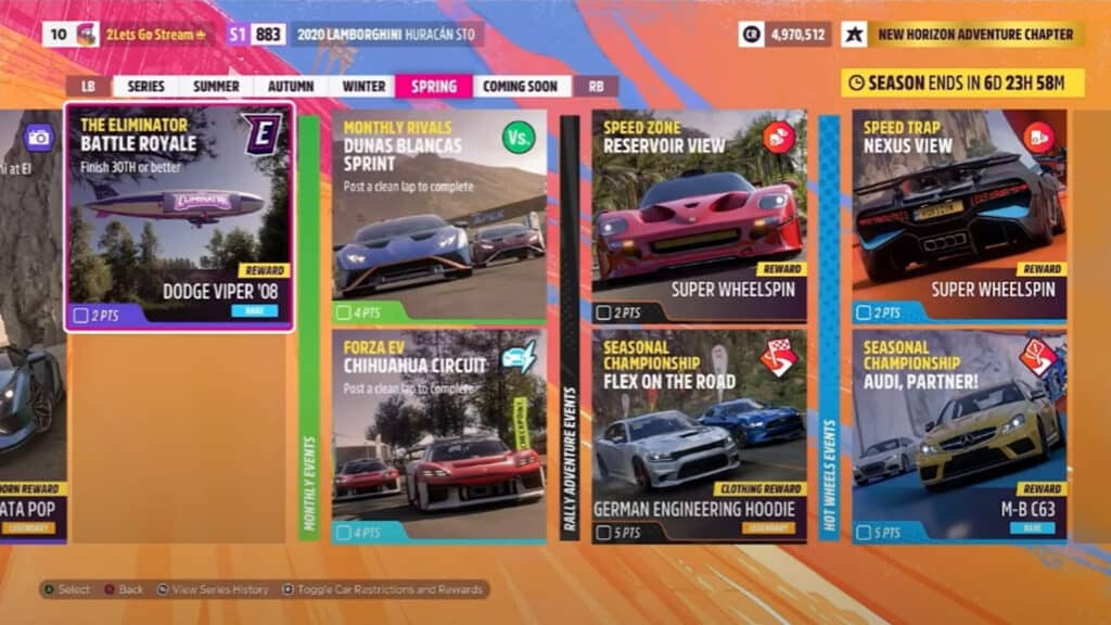 Forza Horizon 5 High Performance Update released, full patch notes