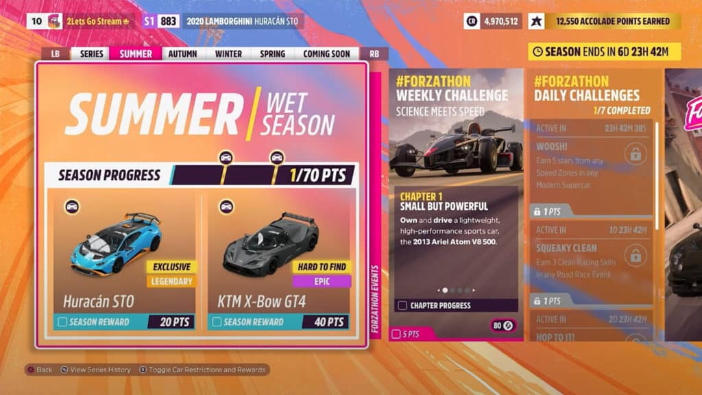 Forza Horizon 5's May Festival Playlist 'High Performance' details