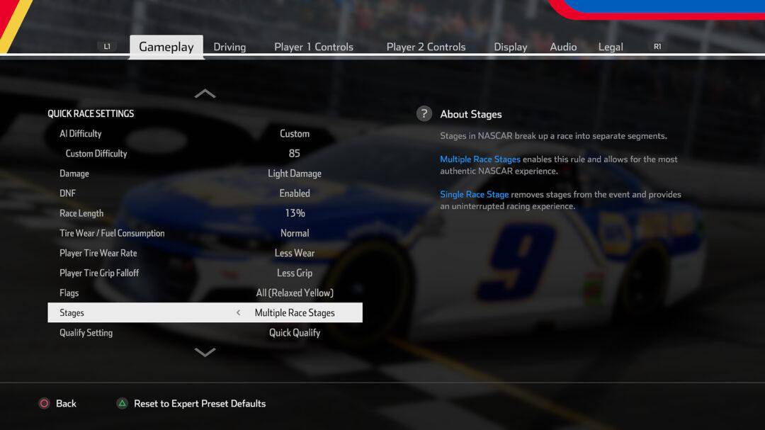 How do Stages work in NASCAR Heat 5? Traxion