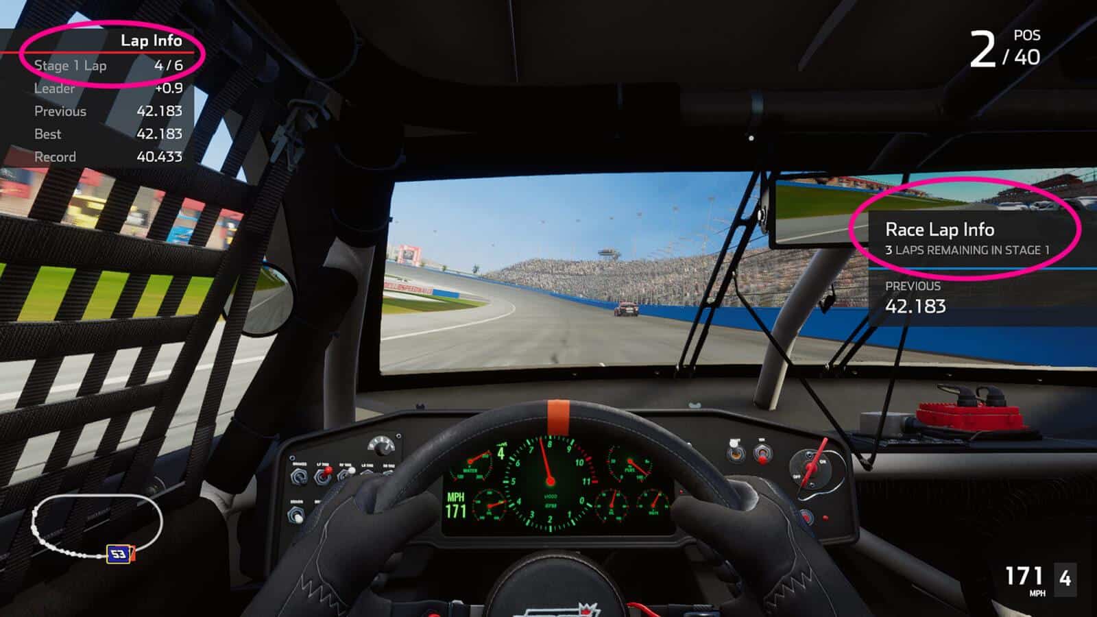 How do Stages work in NASCAR Heat 5? Traxion