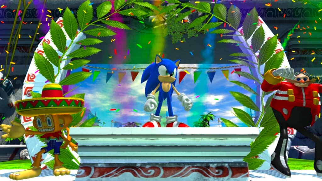 Sonic & Sega All-Stars Racing Podium