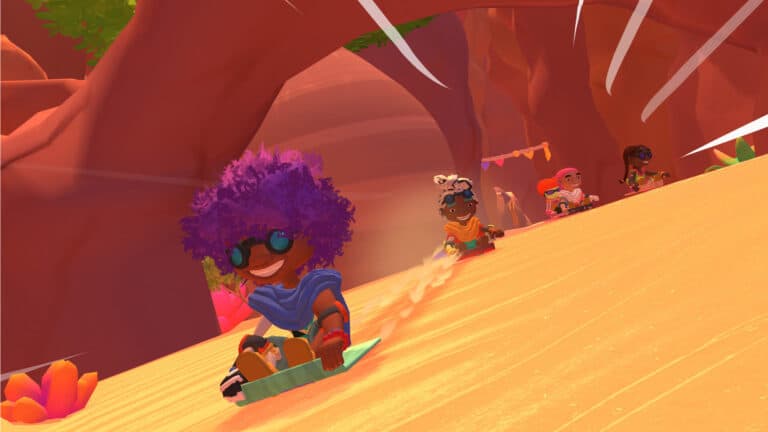 Tray Racers! review: Free-to-play multiplayer racing down sand dunes