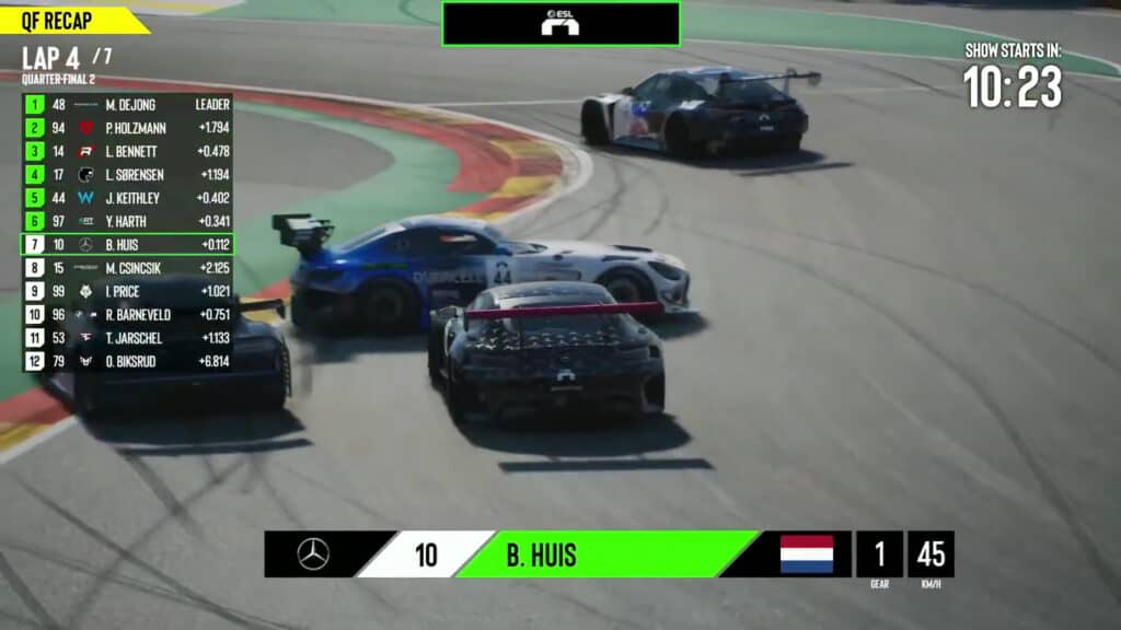 ESL R1, Rennsport, Spa-Francorchamps