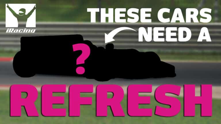 Five cars in iRacing that need updating