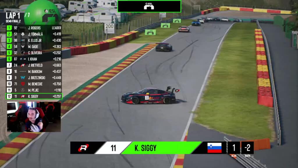 ESL R1, Rennsport, Spa-Francorchamps