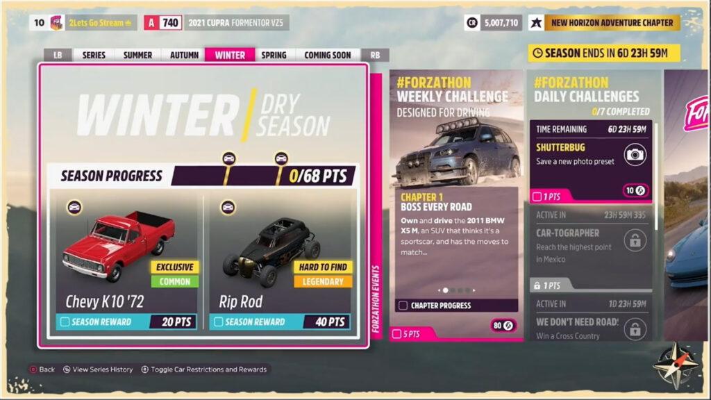 Forza Horizon 5 Series 6 Update Adds New Festival Playlist