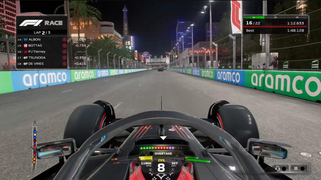 F1 23 ficará de graça na próxima semana, permitindo aos jogadores correr na  Las Vegas Strip