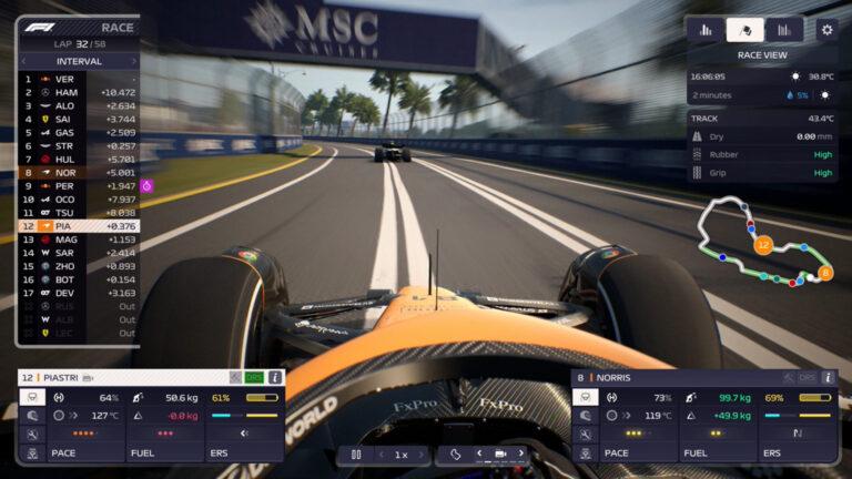 F1 Manager 2023 halo camera and suspension