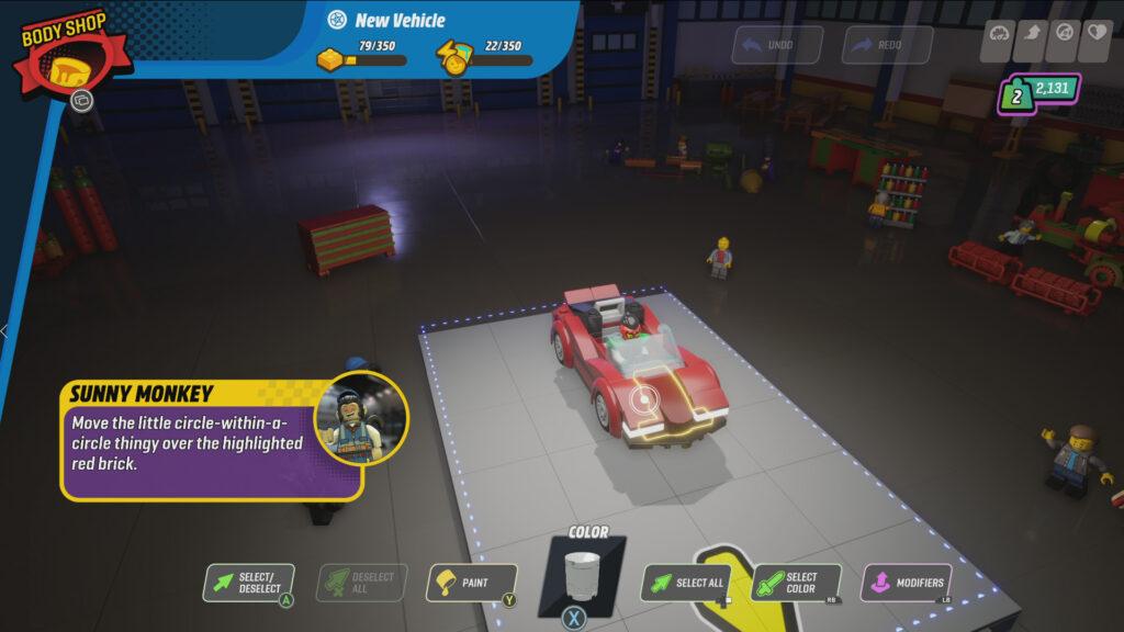 LEGO 2K Drive builds a car