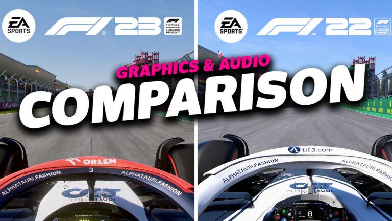 F1 23 vs F1 22 graphics and sound comparison