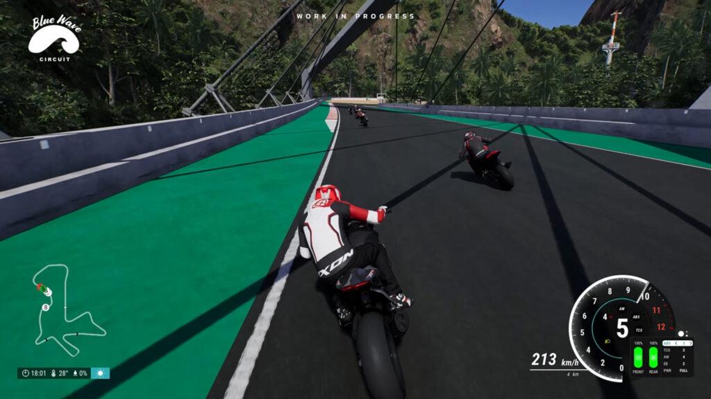 Ride 5 gameplay footage showcases new Blue Wave circuit