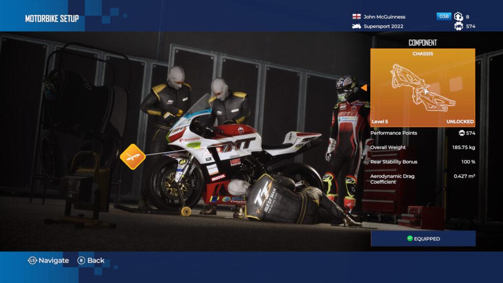 TT Isle of Man: Ride on the Edge 3, upgrades, Inspectio Bay, Supersport, John McGuinness