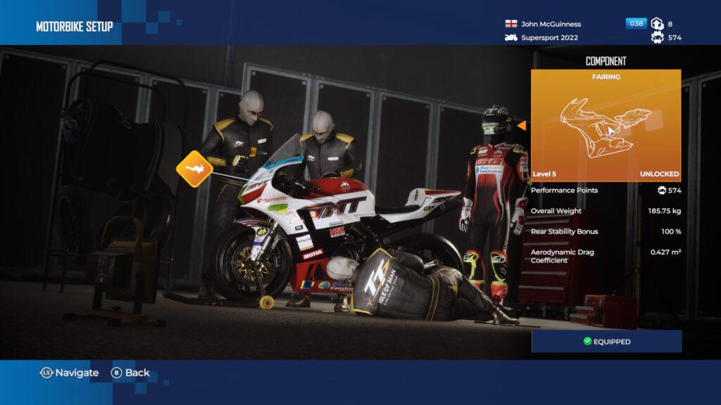 TT Isle of Man: Ride on the Edge 3, upgrades, Inspectio Bay, Supersport, John McGuinness