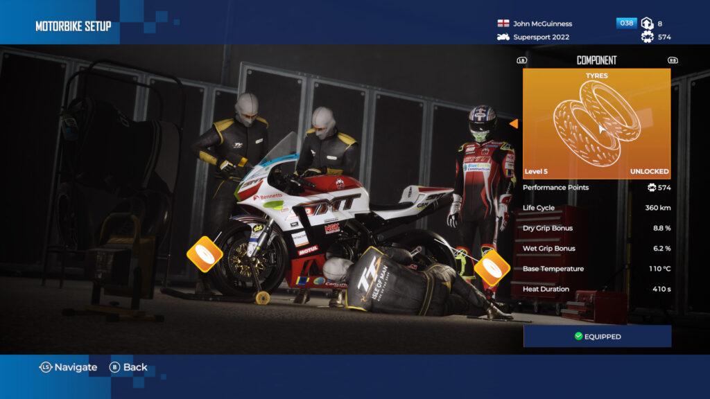 TT Isle of Man: Ride on the Edge 3, upgrades, Inspectio Bay, Supersport, John McGuinness