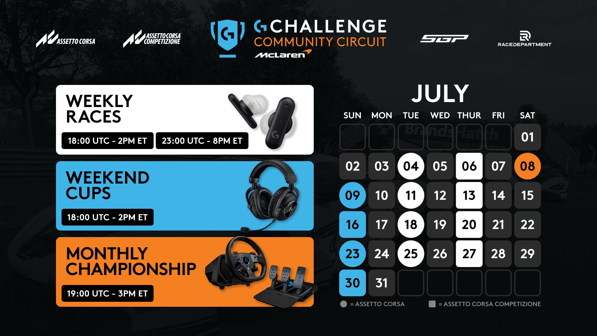 New Logitech McLaren G Challenge sim racing competitions set to offer ...