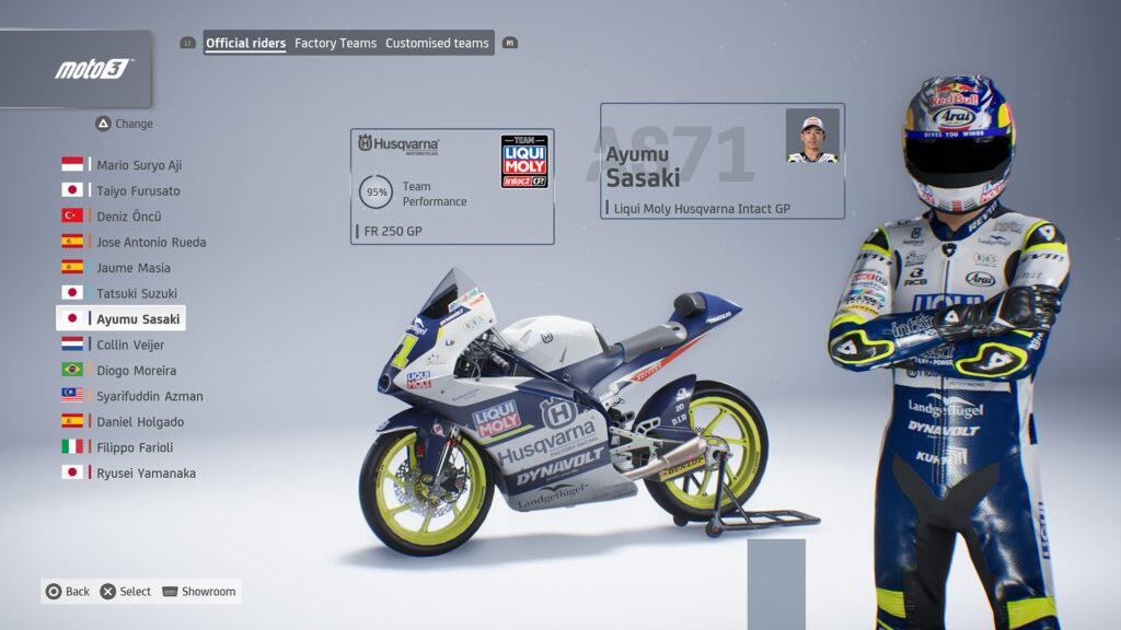 MotoGP 23 update adds current Moto3 riders and bikes