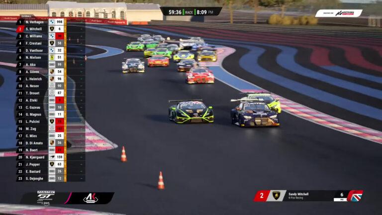 Fanatec GT World Challenge Esports GT Pro Series: Verhagen secures win at Paul Ricard