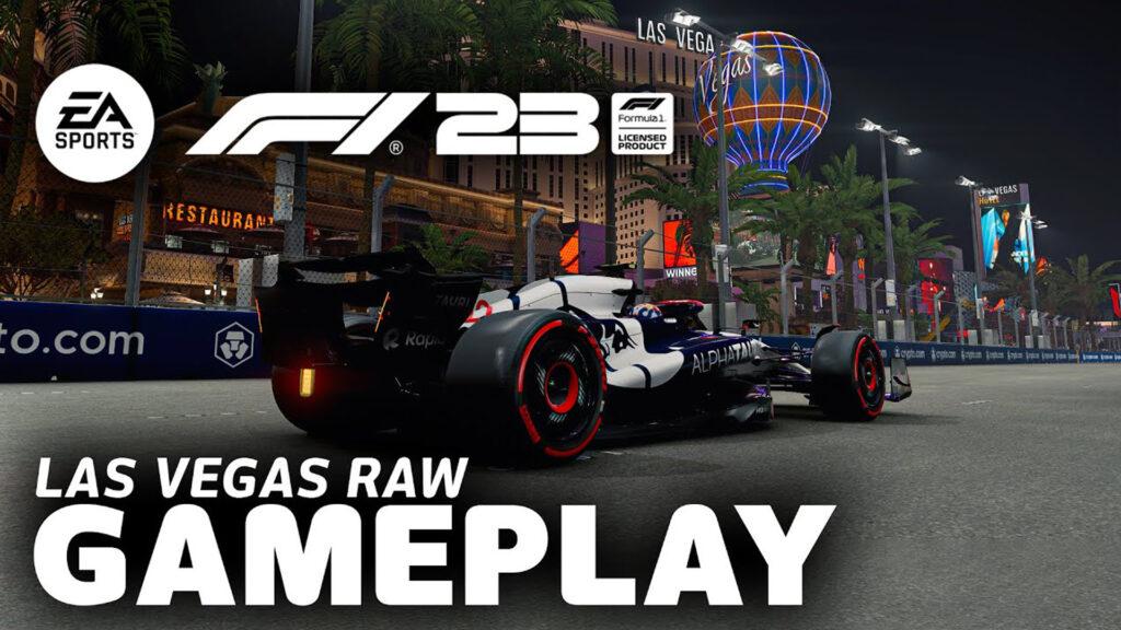 WATCH: F1 23 Las Vegas gameplay