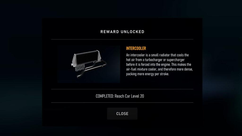 Forza Motorsport part reward