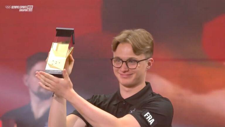 Olympic Esports Series: Kylian Drumont drives to gold for France in Singapore