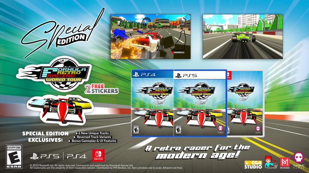 Formula Retro Racing: World Tour Special Edition, PlayStation 5, PlayStation 4, Nintendo Switch
