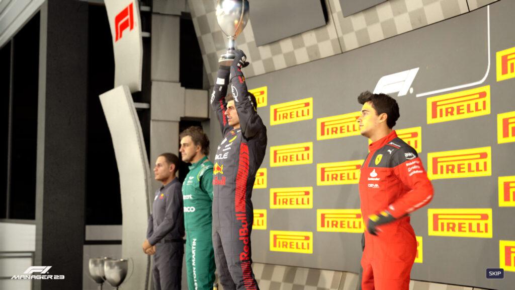 F1 Manager 2023, podium