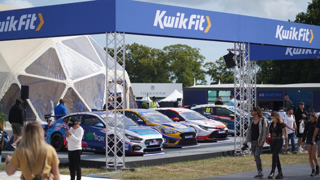BTCC Kwik Fit stand, Goodwood Festival of Speed 2023