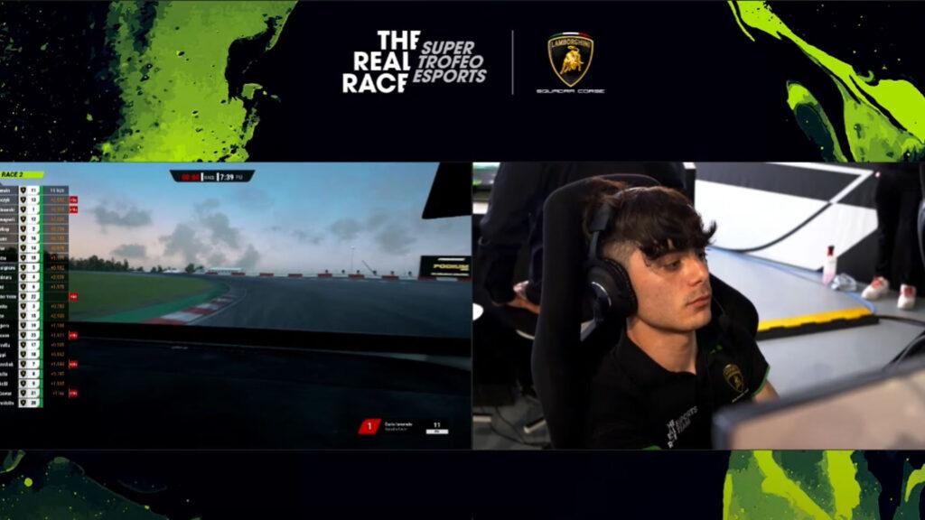 Dario Iemmulo, The Real Race Super Trofeo Esports 2023, European Regional Finals, Race 2 win