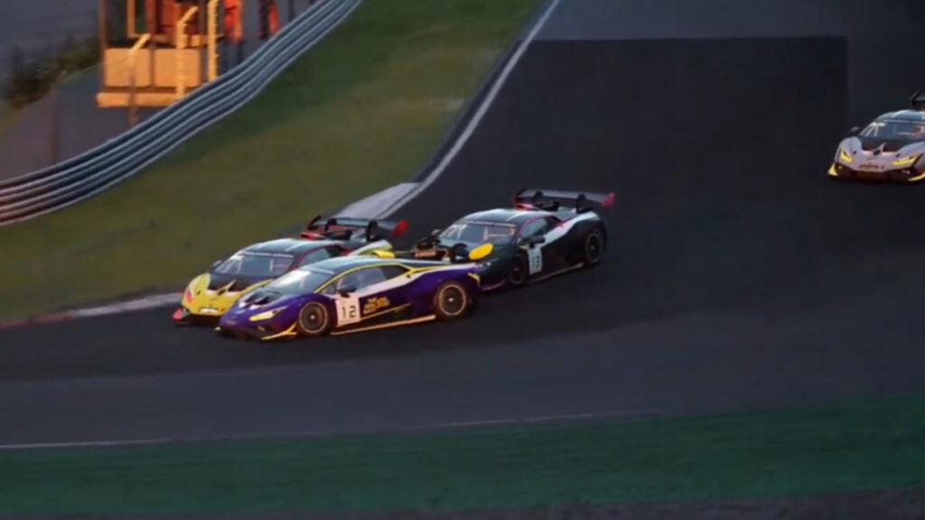 The Real Race Super Trofeo Esports 2023, European Regional Finals, Race 2, crash