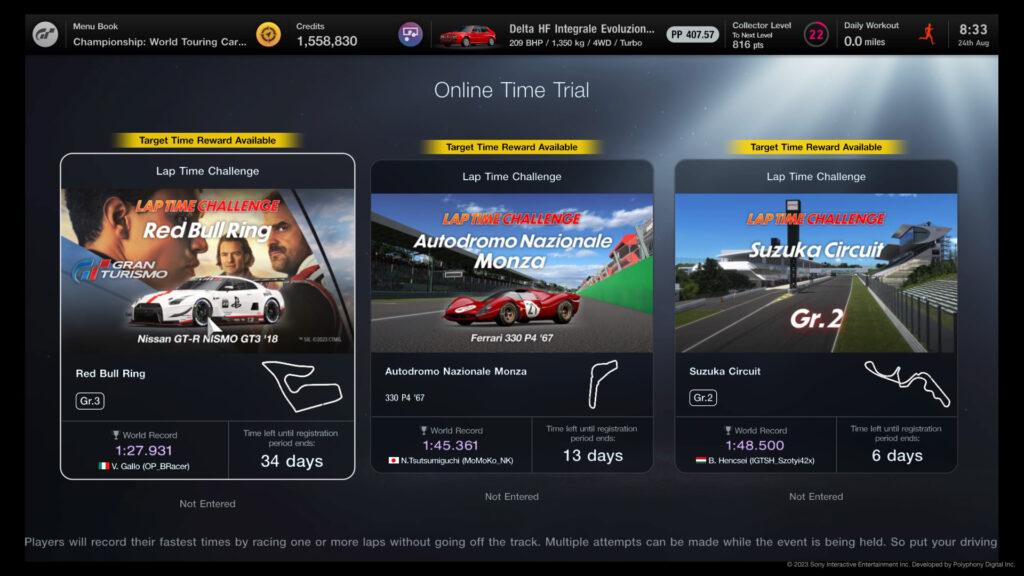 Gran Turismo 7's Lap Time Challenge,16th-30th March: Wild Horses