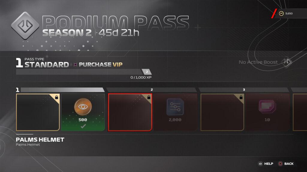 F1 23 Podium Pass Season 2 Palms Helmet