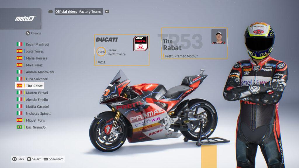 MotoGP 23 update adds electric MotoE series