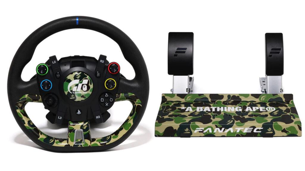 This camo BAPE X Fanatec Gran Turismo wheel costs $999