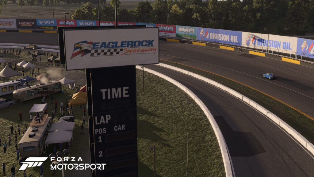 Forza Motorsport officially reveals fantasy oval track Eaglerock Speedway