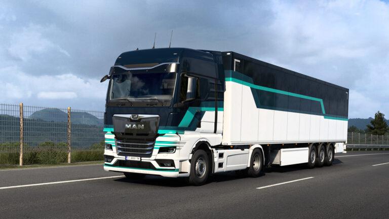 Euro Truck Simulator 2's Modern Lines pack adds six jazzy designs