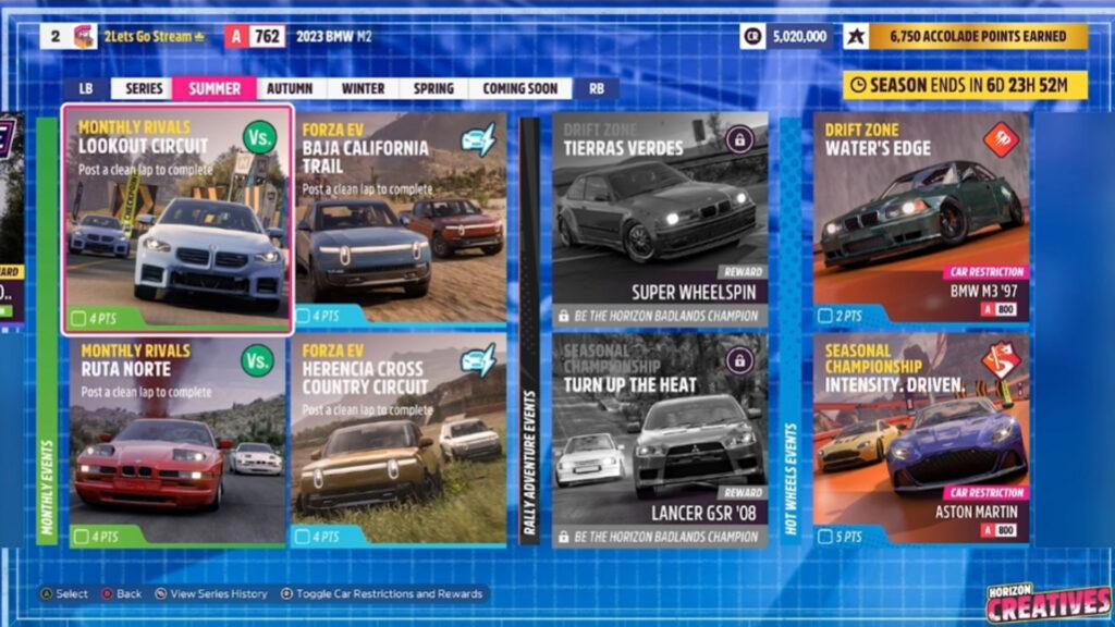 Forza Horizon 5's Latest Update Includes 5 New BMWs, 2 Rivians, Corvette  E-Ray, And Event Customization