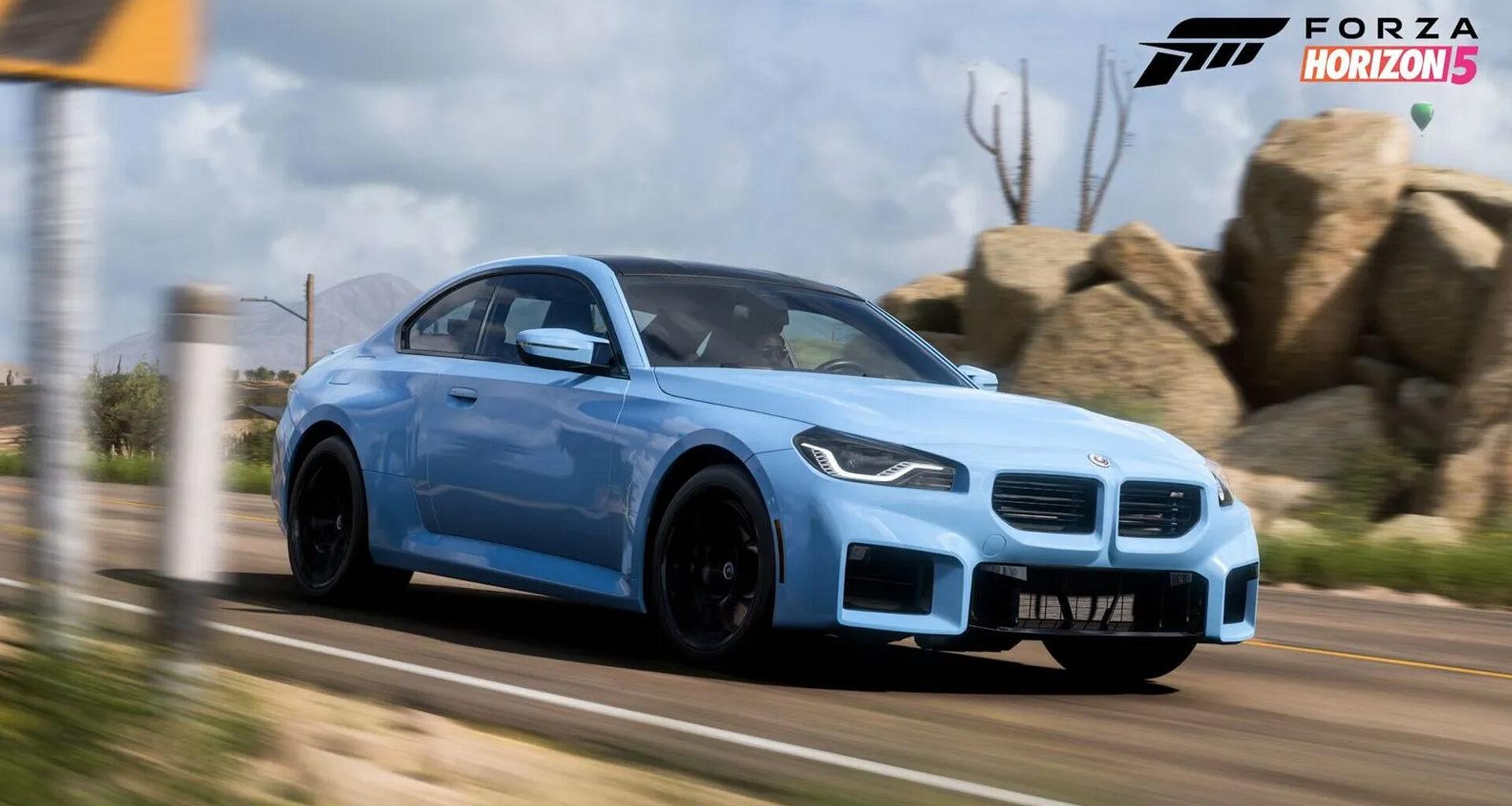 Forza Horizon 5's Horizon Creatives playlist includes five new BMWs, two Rivians