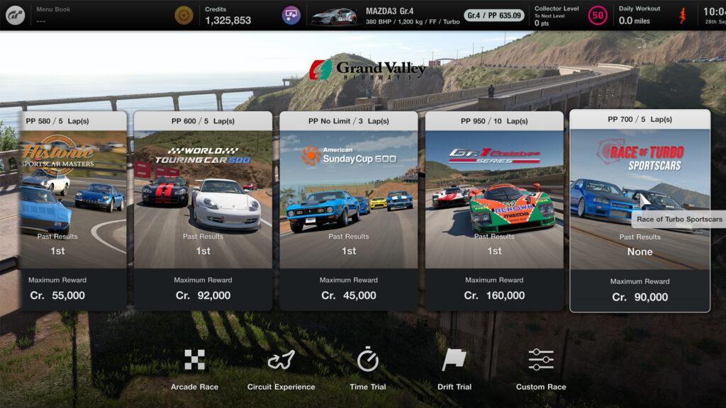 Gran Turismo 7 new World Circuits events
