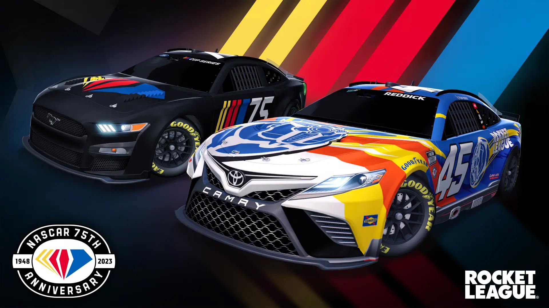 NASCAR returns to Rocket League, celebrates 75th anniversary