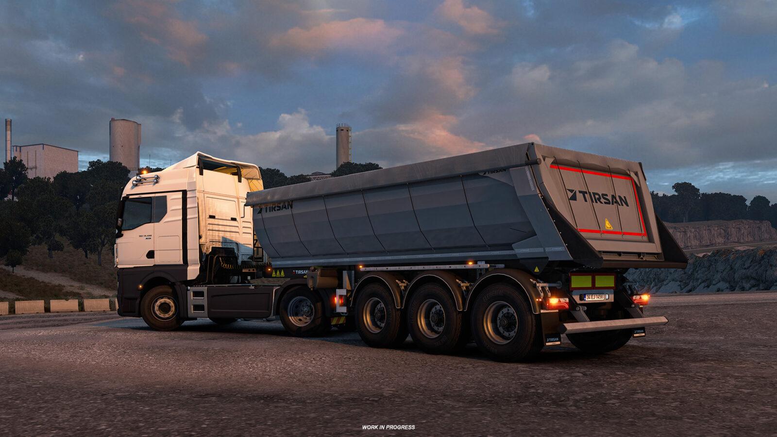 New Tirsan Trailer DLC released for Euro Truck Simulator 2 | Traxion