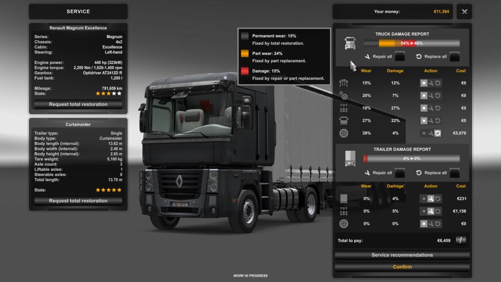 American Truck Simulator Euro Truck Simulator 2 truck wear and damage